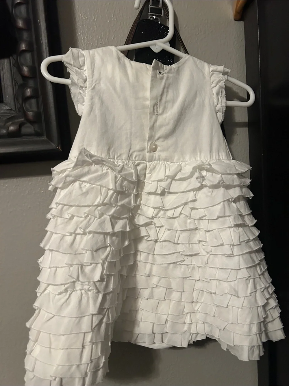 Children’s place white dress with match undies.6-9months